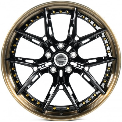 Автодиск R22 5X132 ET15 11,5J h66,5 WS Forged WS-120C Gloss Black Lip Brushed Bronze
