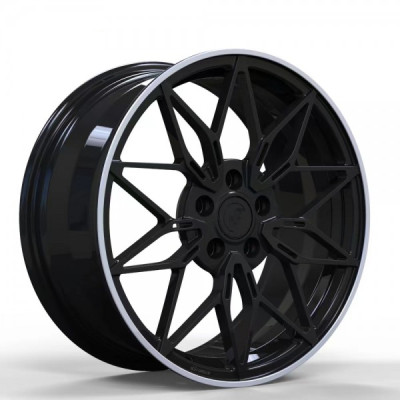 Автодиск R18 5X112 ET50 8,0J h66,5 WS Forged WS-14M GLOSS BLACK LIP POLISH FORGED