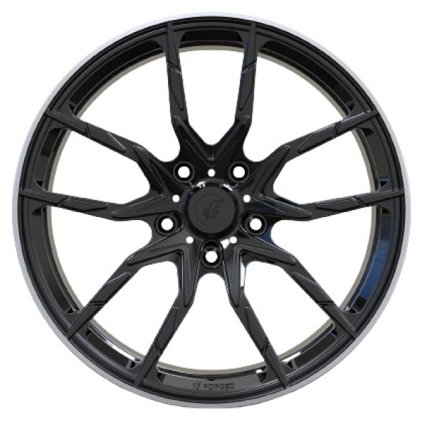 Автодиск R19 5X127 ET50 9,0J h71,5 WS Forged WS-15M GLOSS BLACK LIP POLISH FORGED