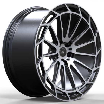 Диски R21 5X112 ET0 10,0J h66,5 WS Forged WS-19M SATIN BLACK MACHINED FACE FORGED