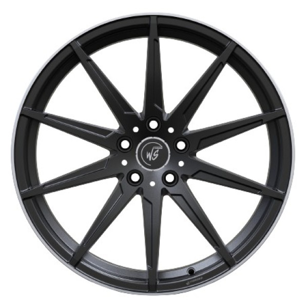 Автодиск R19 5X112 ET50 9,5J h66,5 WS Forged WS-44M SATIN BLACK LIP POLISH FORGED