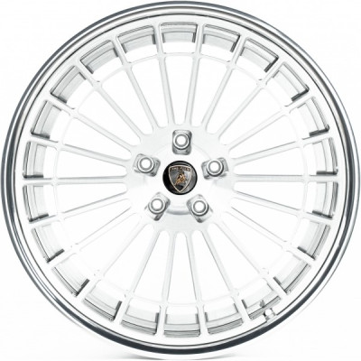 Автодиск R23 5X130 ET15 12,0J h71,5 WS Forged WS-LAMB3 Brushed Silver Lip Polish