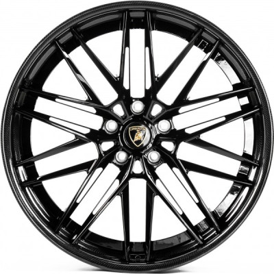 Автодиск R23 5X130 ET15 11,5J h71,5 WS Forged WS-LAMB4 Gloss Black Lip Carbon