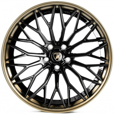 Автодиск R23 5X130 ET15 11,5J h71,5 WS Forged WS-LAMB5 Gloss Black Lip Gloss Bronze