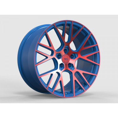 Автодиск R20 5X114,3 ET45 10,5J h70,5 WS Forged WS2106 MATTE BLUE(inside) WITH RED(outside) FACE FORGED