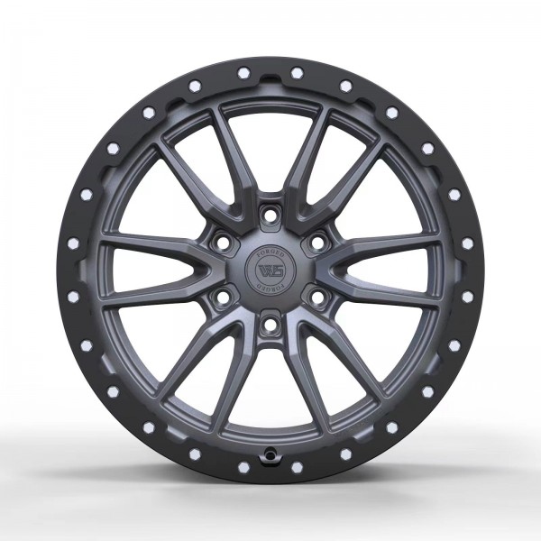 R19 6X139,7 ET25 8,0J h106,1 WS Forged WS22841 MATT GRAPHITE INSIDE RIM SATIN BLACK FORGED