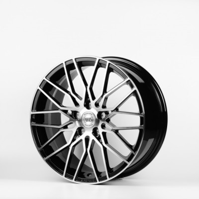 R19 5X114,3 ET50 8,0J h60,1 WS Forged WS594C GLOSS BLACK WITH MACHINED FACE FORGED