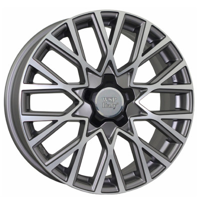 Автодиск R18 5X110 ET40 7,0J h65,1 WSP Italy W168 Gran Sasso Matt Gun Metal Polished