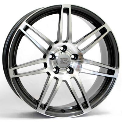 Автодиск R18 5X112 ET45 8,0J h57,1 WSP W557 S8 Cosma Two Black Polished