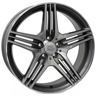 Автодиск R18 5X112 ET30 8,5J h66,6 WSP Italy W768 Stromboli Anthracite Polished