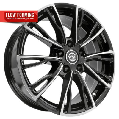 Автодиск R17 5X114,3 ET50 7,0J h67,1 WSP Italy WD006 Lugano Gloss Black Full Polished